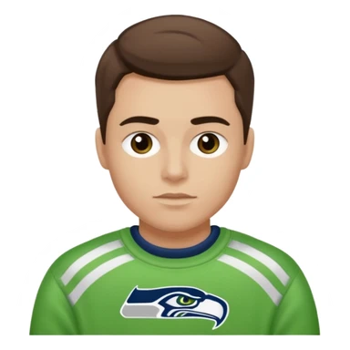 Create an emoji of me with a seahawks sweater sticker