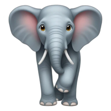 Un elephant sur une souris sticker