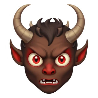 very sad and scared demon memoji sticker