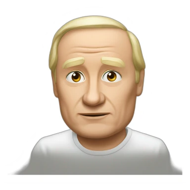 Old Vladimir poutine thumb down sticker