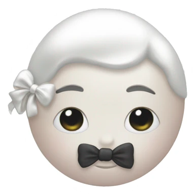 Pearl with bow  sticker