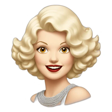 Jean Harlow sticker