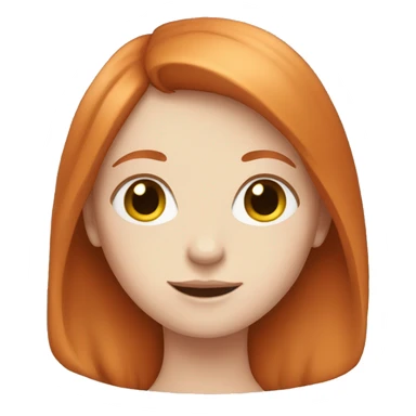 Pale redhead girl sticker