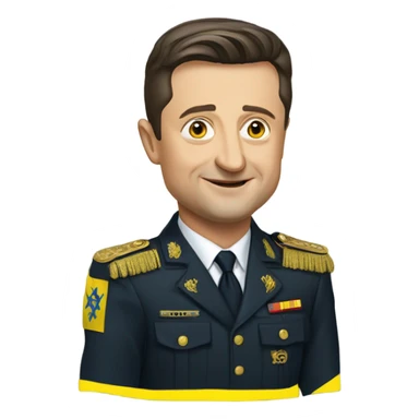 Presented of Ukraine Vladimir Zelensky sticker