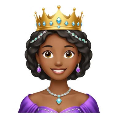 princesa negra sticker