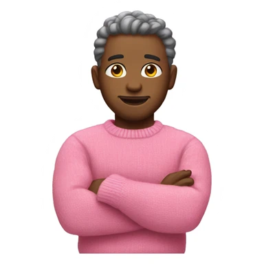 🙏🏻 with pink sweater  sticker