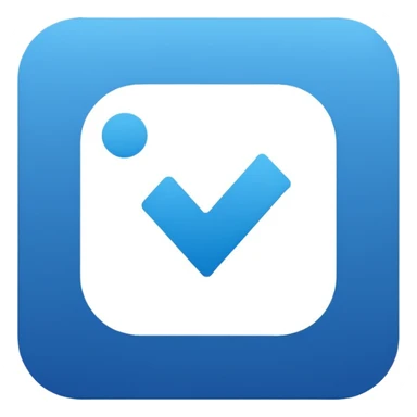 Provide Instagram blue tick verification logo as a text format sticker