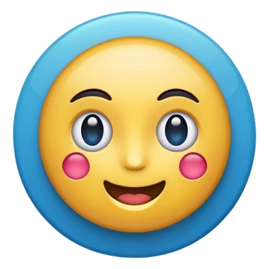 Emoji de verificación azul de tik tok pero que no salga la puntita de la verificación de la tilde que salga todo redondo  sticker