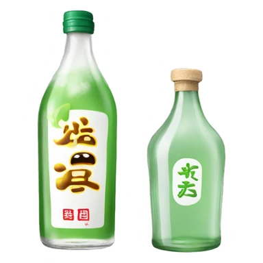 soju bottle sticker