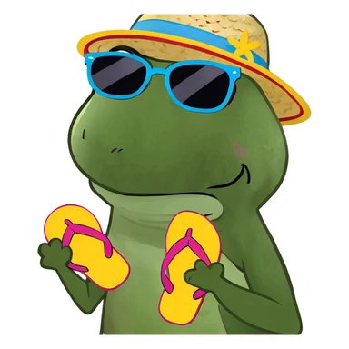 beach dude sticker