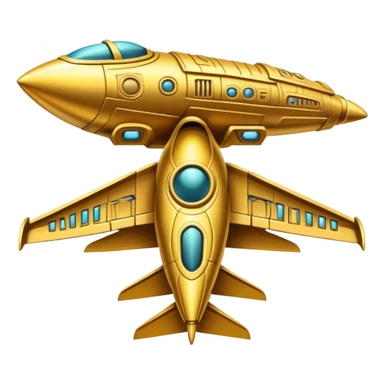 Annunaki ancient sumarian gold spaceship sticker
