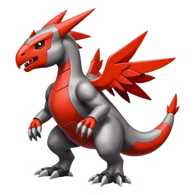 Skarmory-Guilmon-Rhyperior-Herdier-fusion (full body) sticker