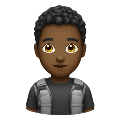 black tech boy sticker