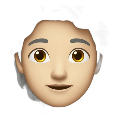 девочка фрилансер с фиолетовыми волосами грустит sticker