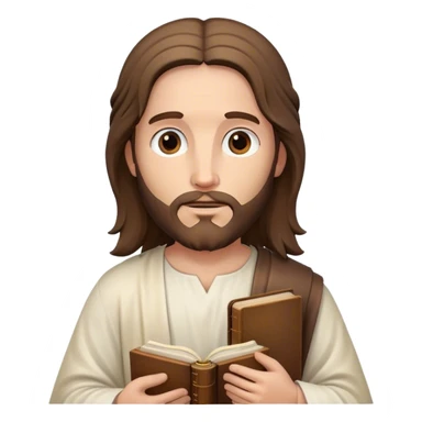 Jesus mit einer bibel sticker