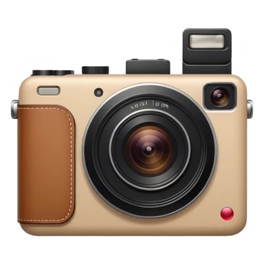 Appareil photo beige  moderne  sticker