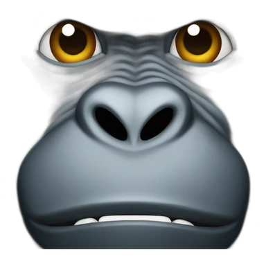 gorilla face sticker