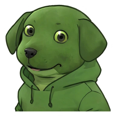 Puppy wearing a hoodie  sticker