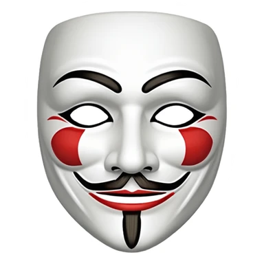Guy Fawkes mask sticker