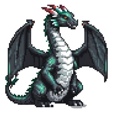 majestic dragon sticker