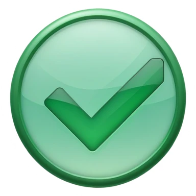 green circle with check mark sticker