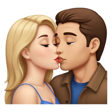 beautiful romantic kiss couple sticker