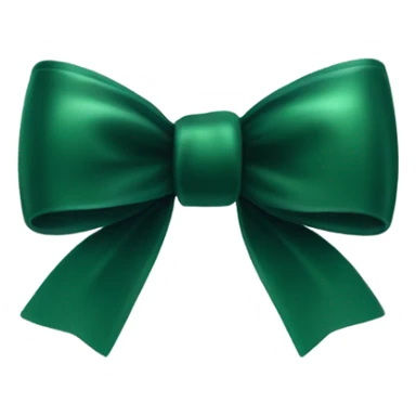 Dark green bow sticker