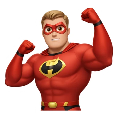 Mr. Incredible from The Incredibles Movie sticker
