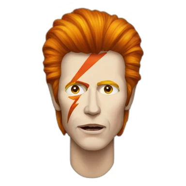 Ziggy stardust sticker