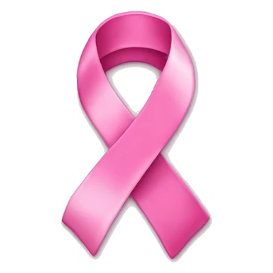 Pink breast cancer awareness ribbon sticker