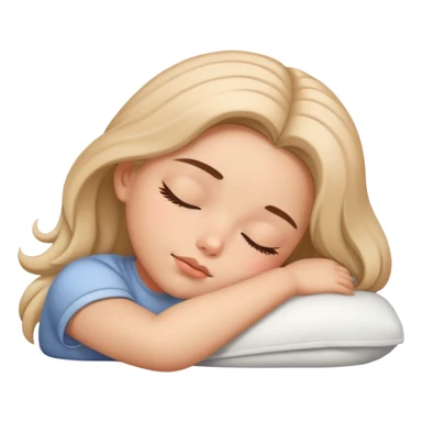 Girl slepping sticker