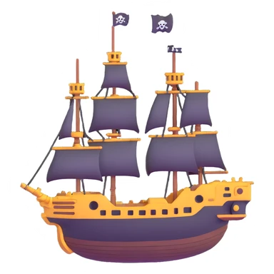 pirate star wars ship sticker