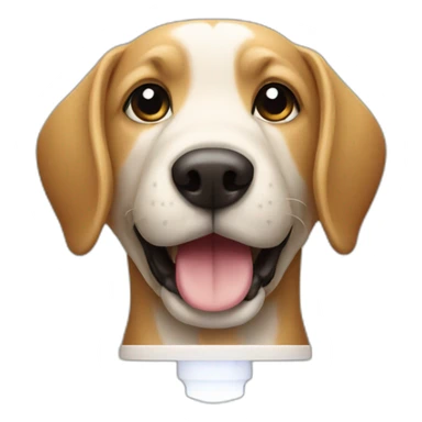 Dog using light saver sticker