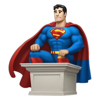 political pulpit superman sticker