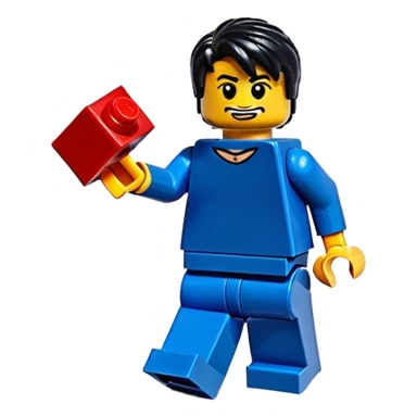 satoru gojo en lego sticker