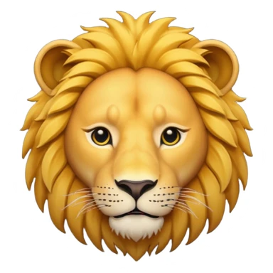 lion face emoji dot eyes, solid black , no iris sticker
