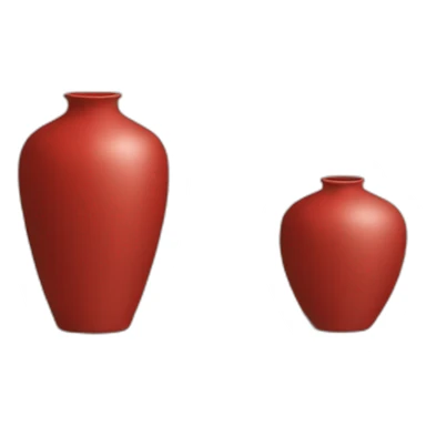 simple red vase sticker
