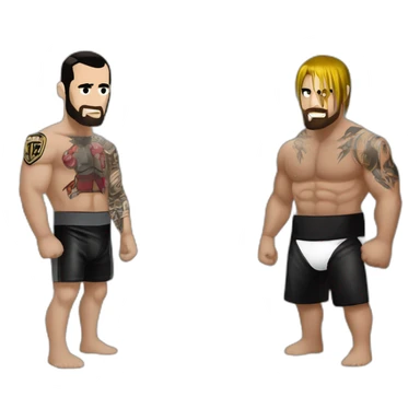 Cm punk Vs Roman Reings sticker