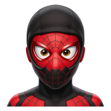 miles morales face mask sticker