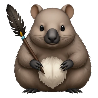 Wombat magpie sticker