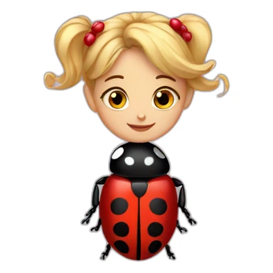 Miraculous lady bug sticker