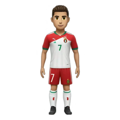 cristiano ronaldo portugaly uniform sticker