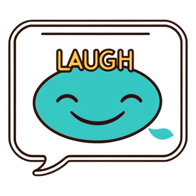 A laugh out loud sign  sticker