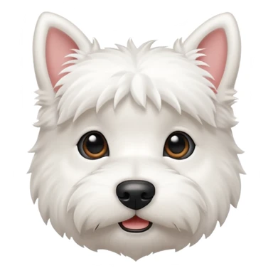 Tiny westie dog sticker