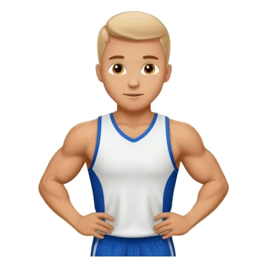 white sportsman in the playground sticker