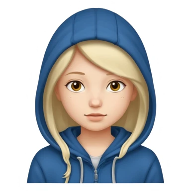 A girl in a hoodie sticker