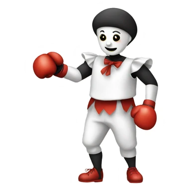 pierrot boxing sticker