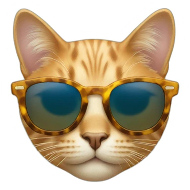 cat sunglass sticker