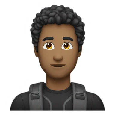 Persona con mascara de montaña sticker