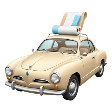 karmann ghia roll tp sticker
